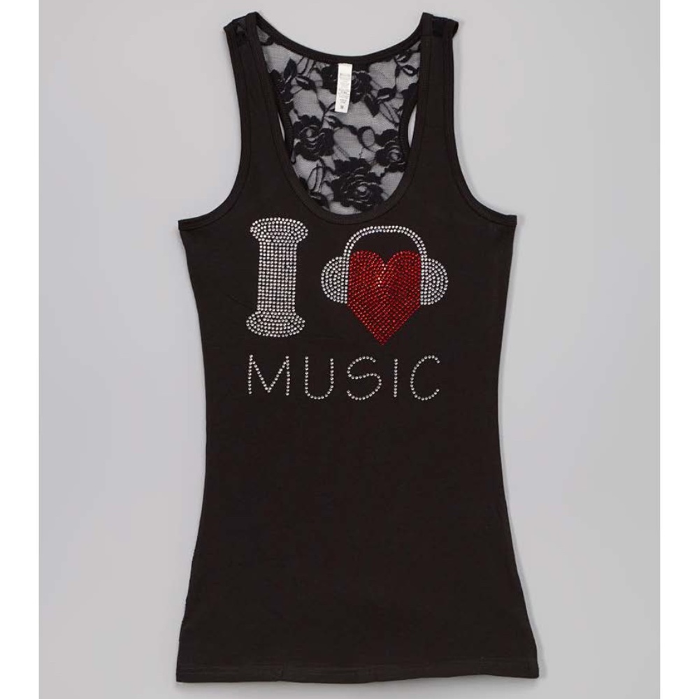 Sleeveless lace back tank